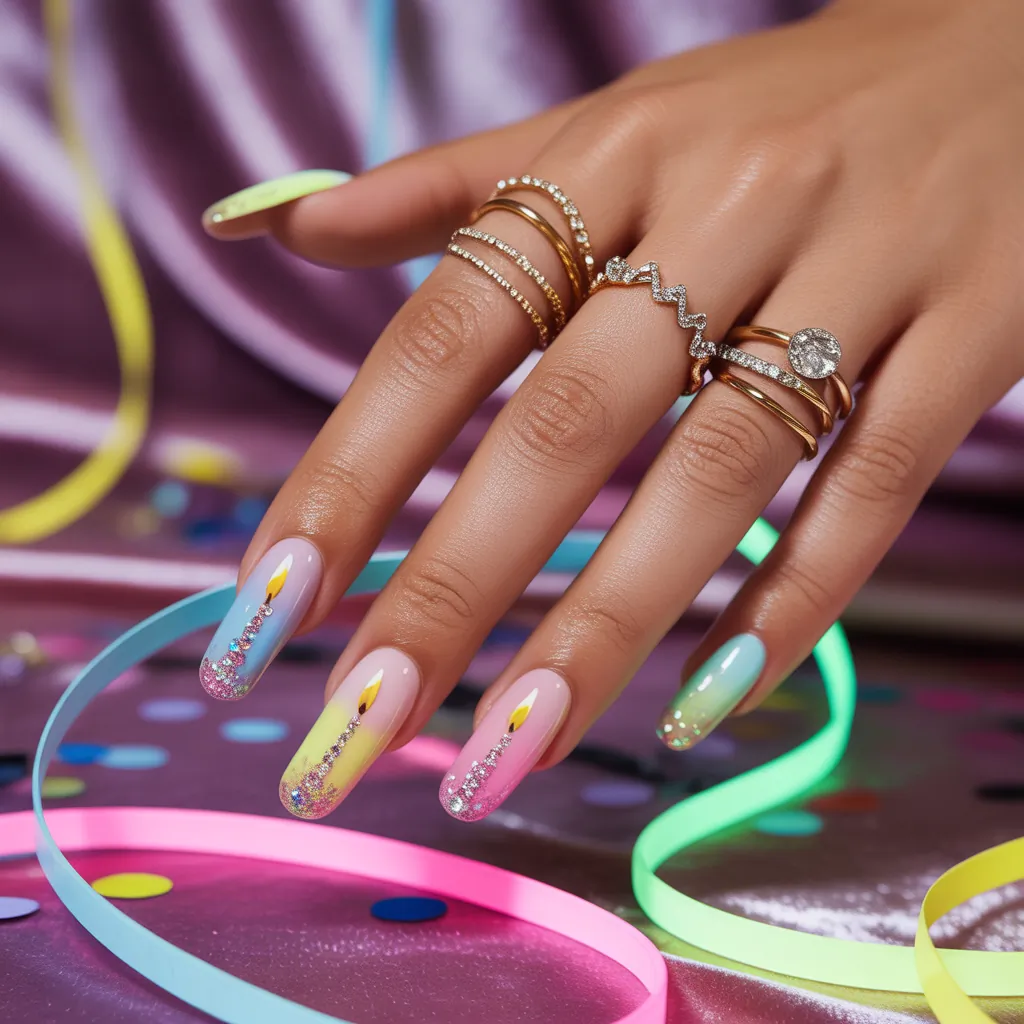 birthday nails