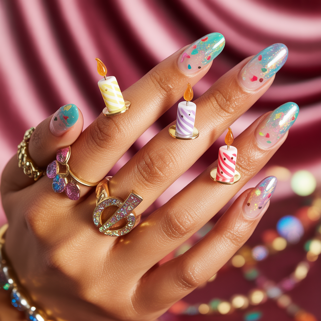 birthday nails
