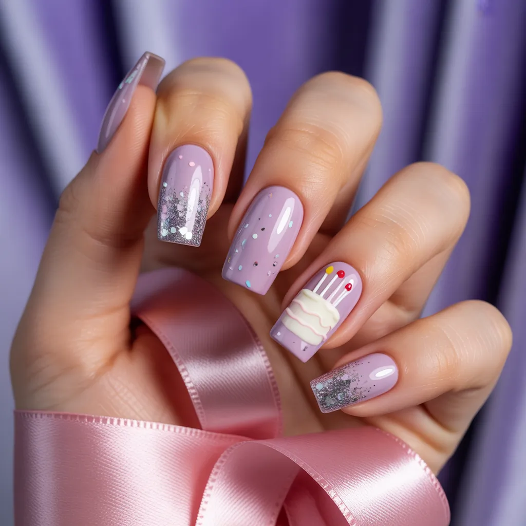 birthday nails