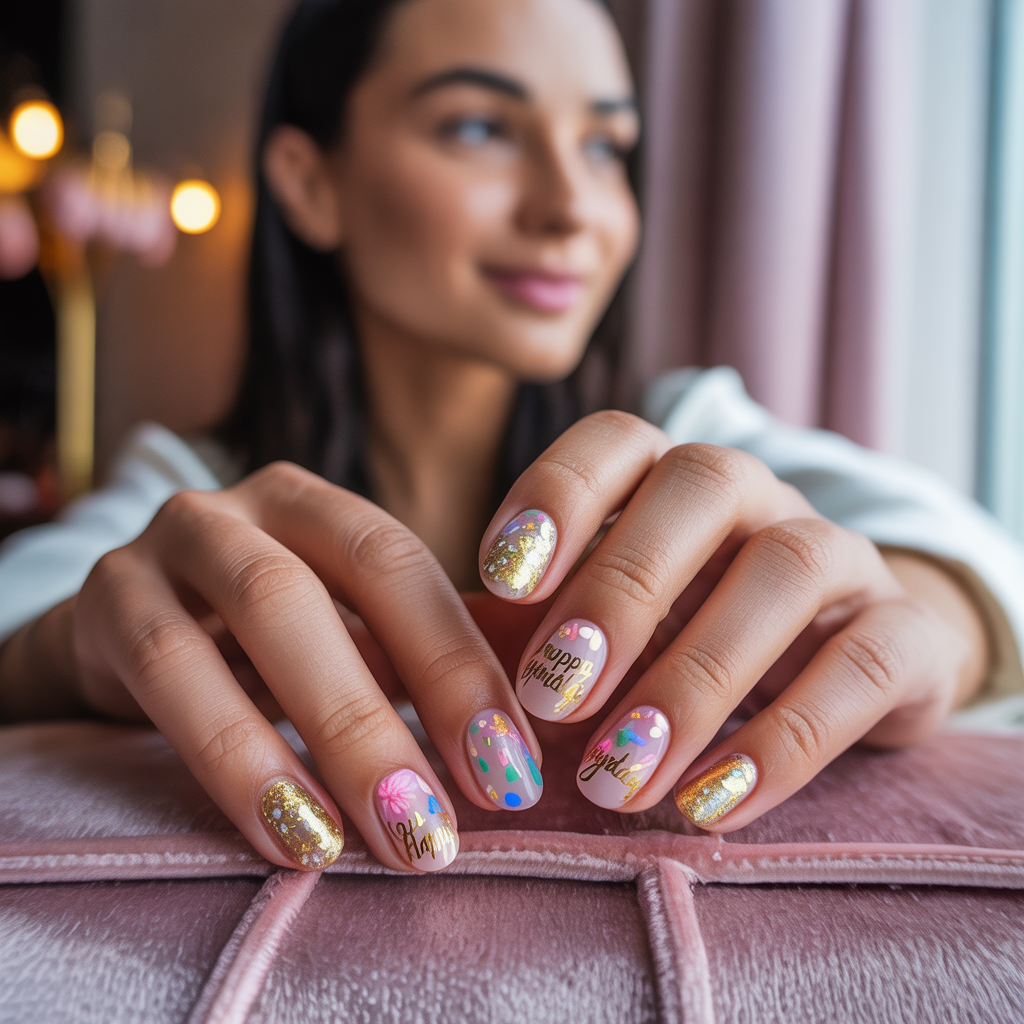 birthday nails