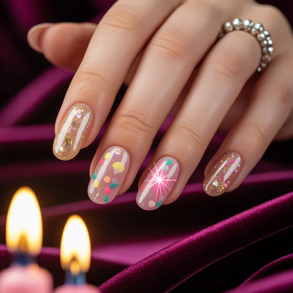 birthday nails