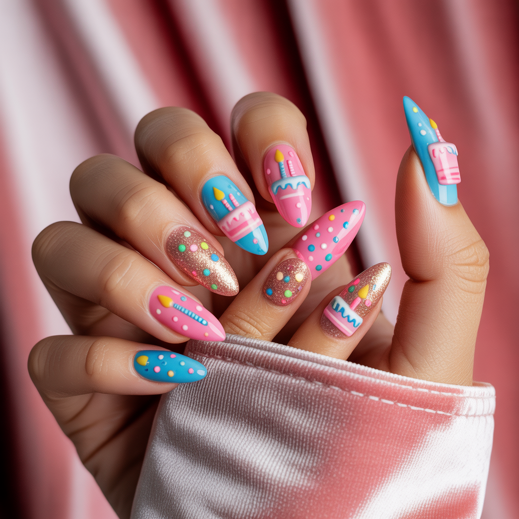 birthday nails