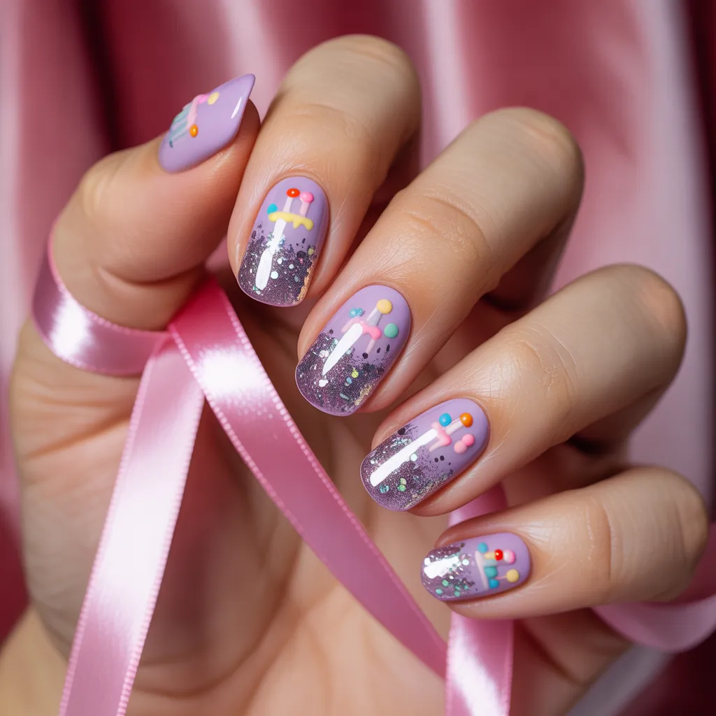 birthday nails