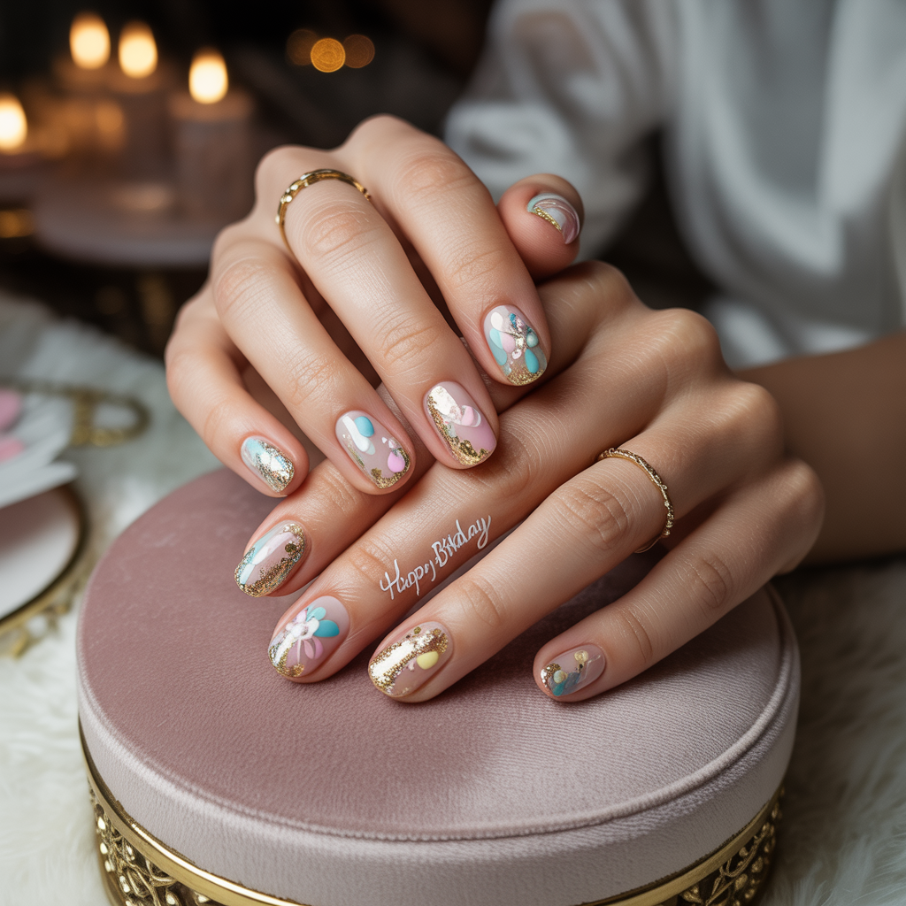 birthday nails