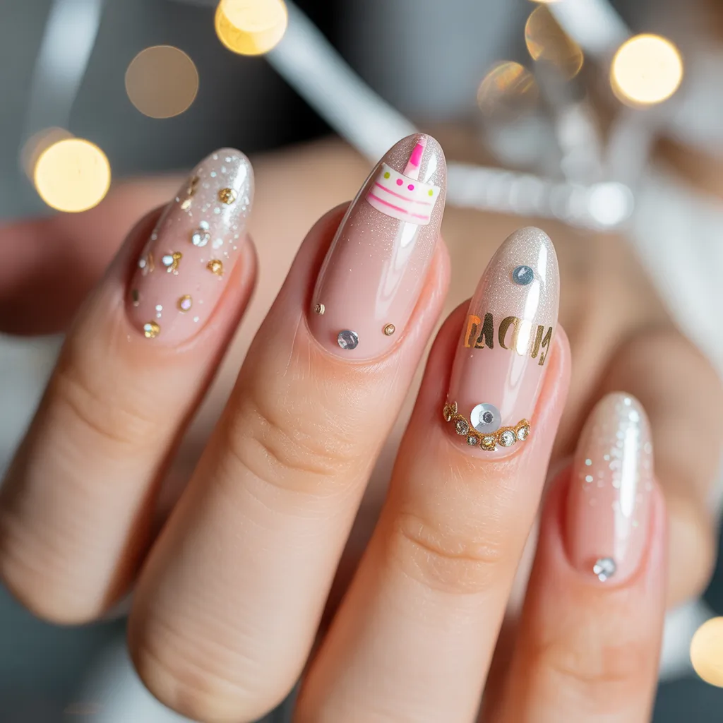 birthday nails
