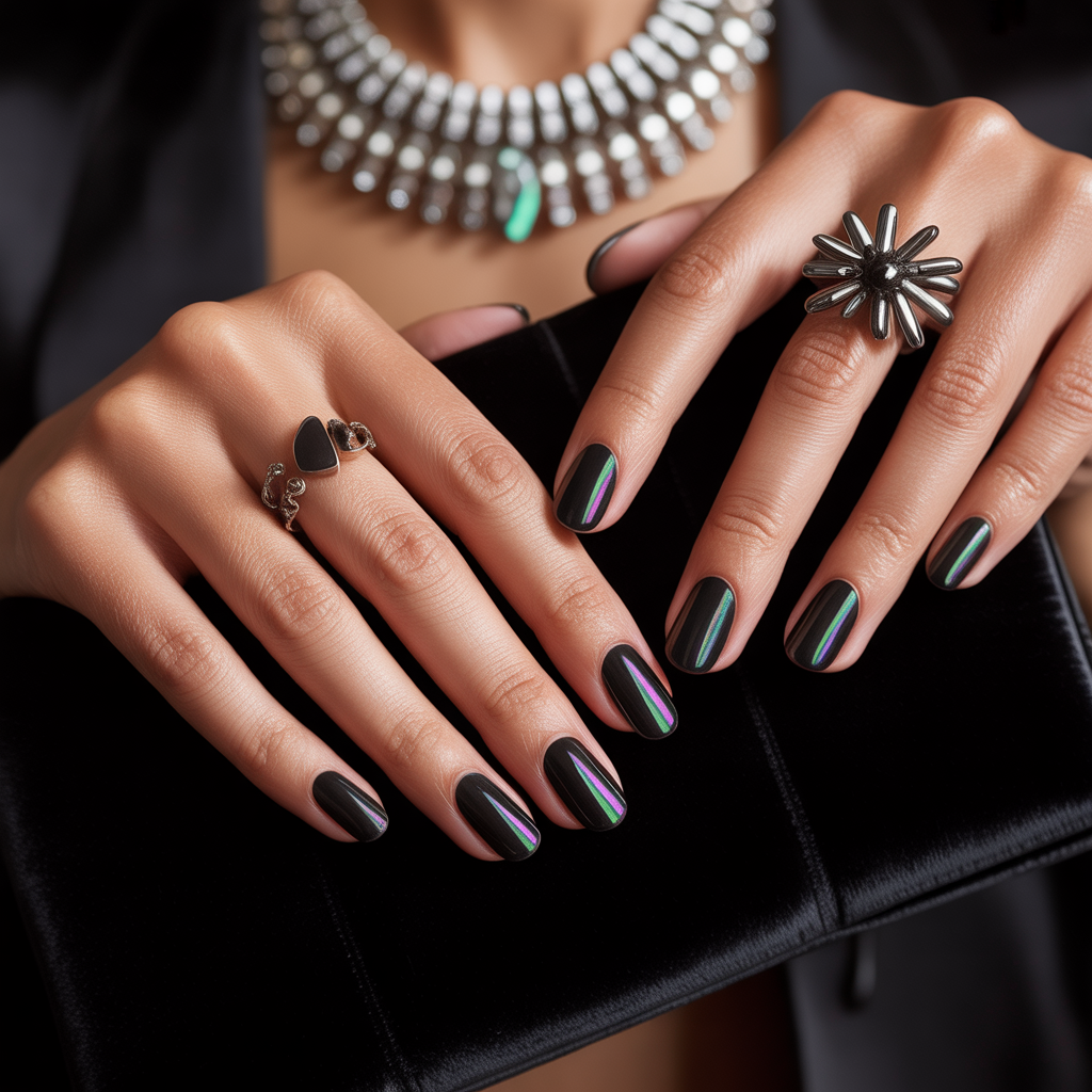 black nails