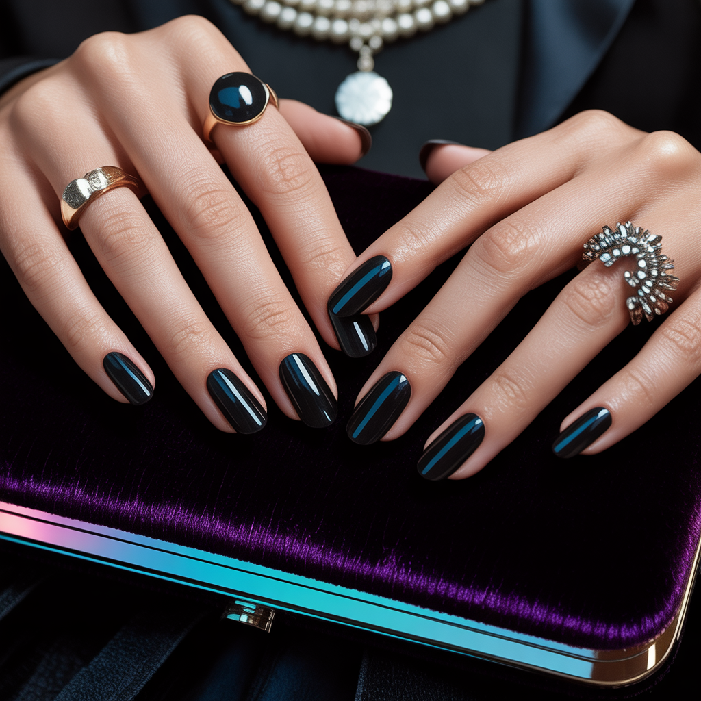 black nails