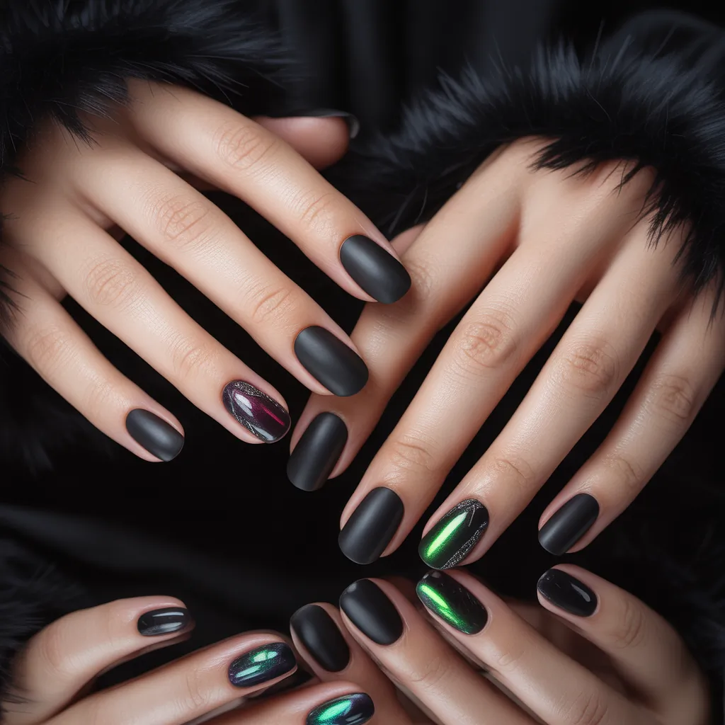 black nails