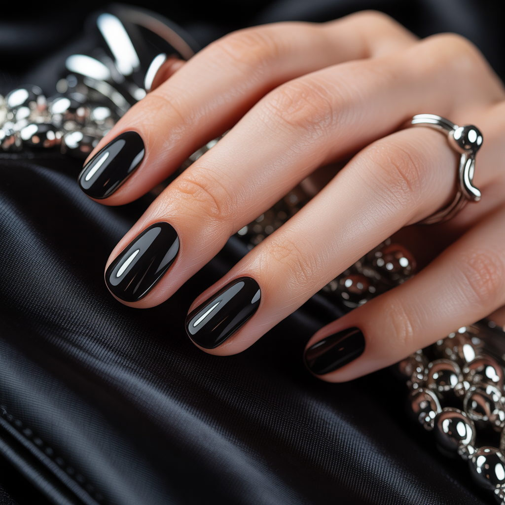black nails