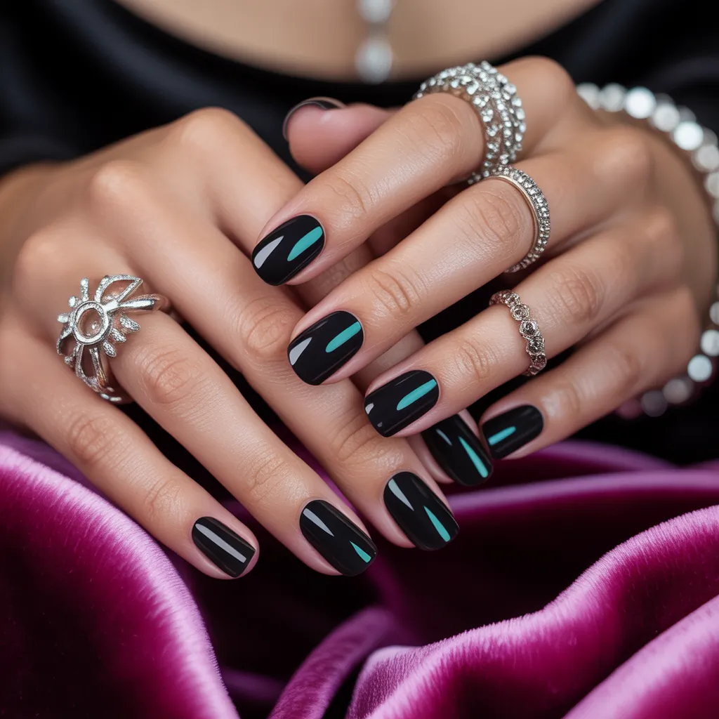 black nails