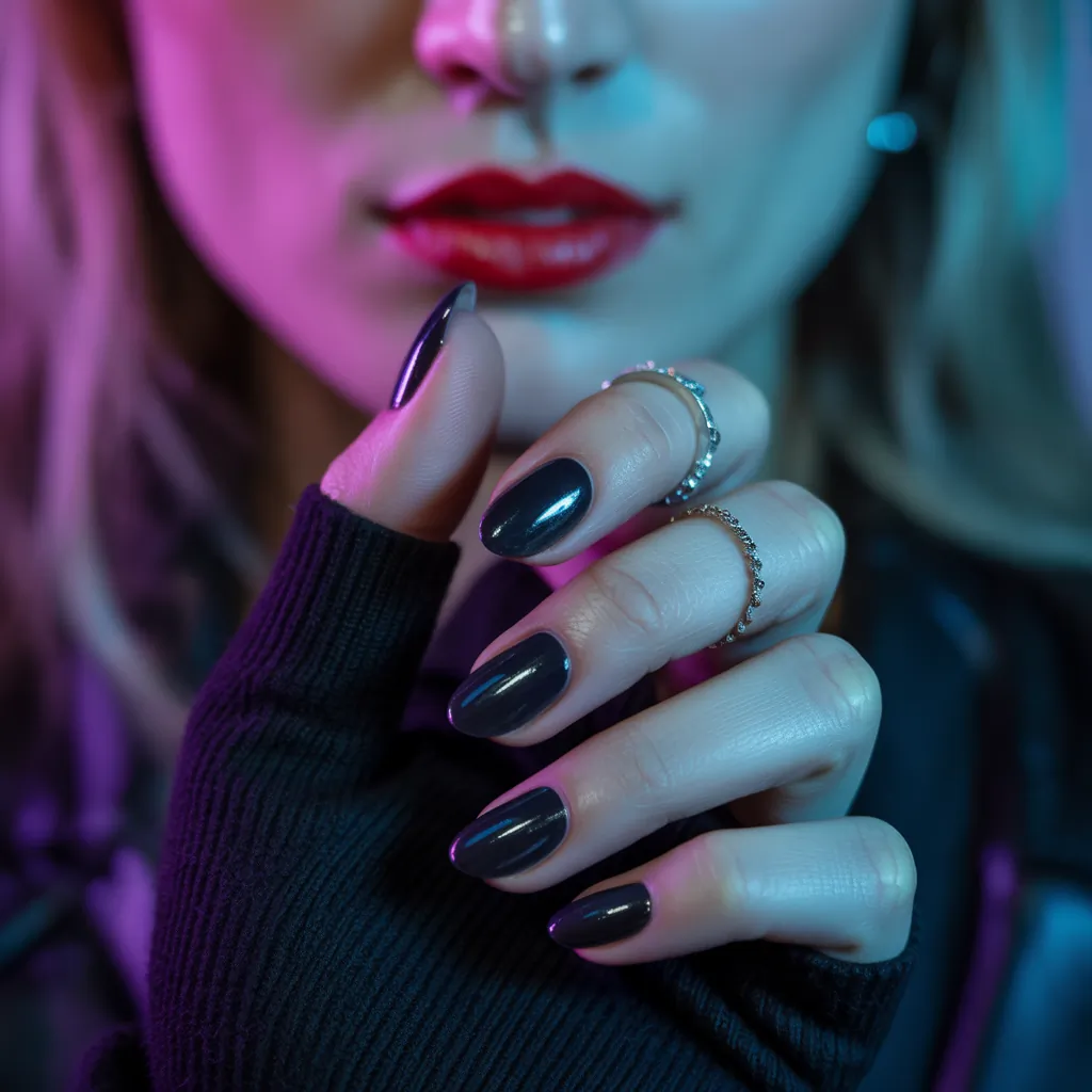 black nails