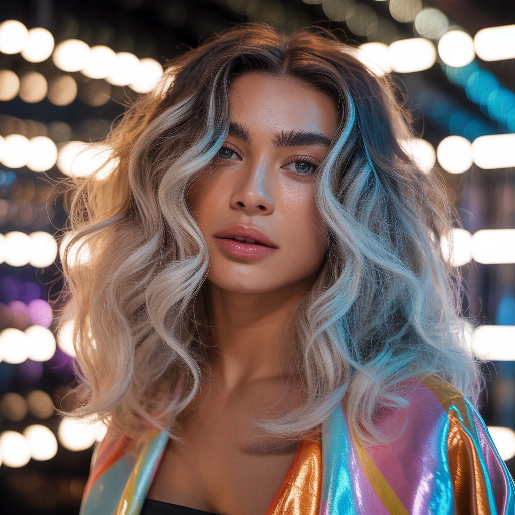 blonde highlights