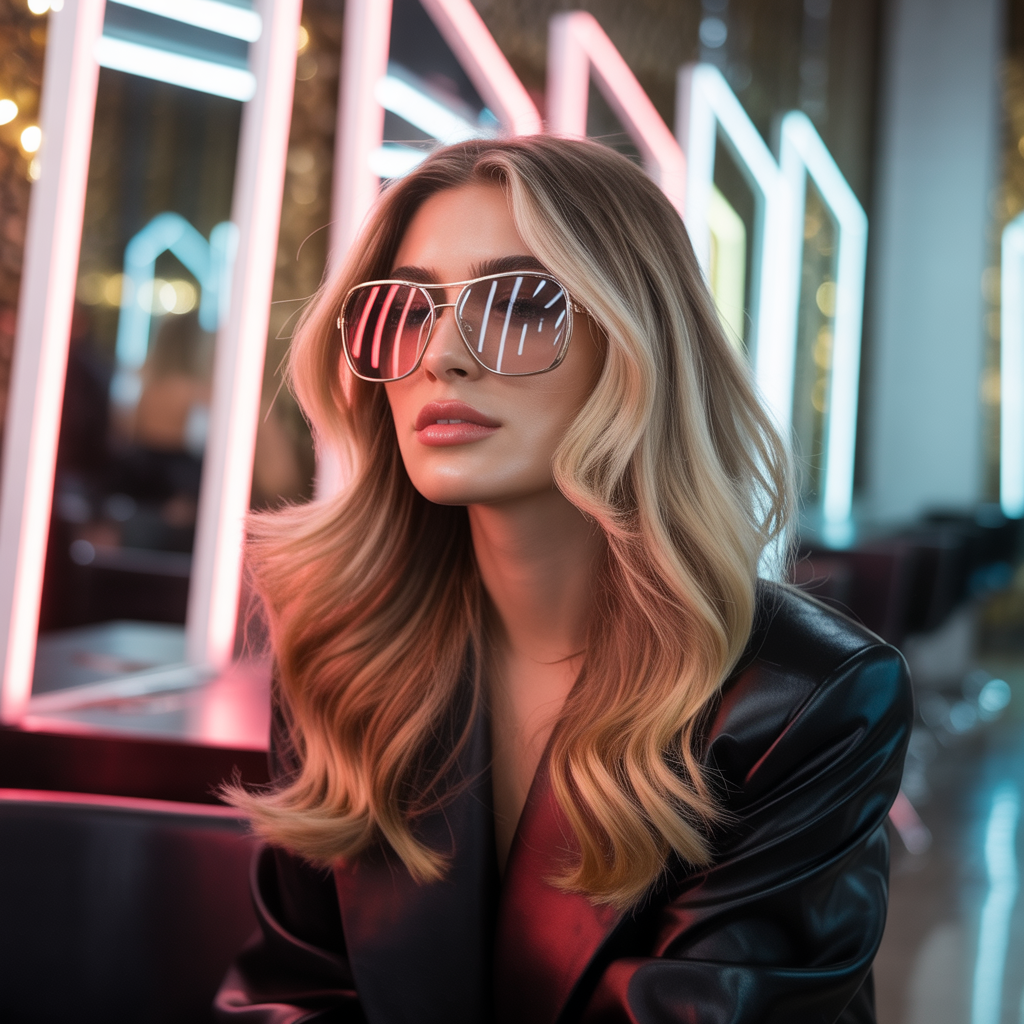 blonde highlights
