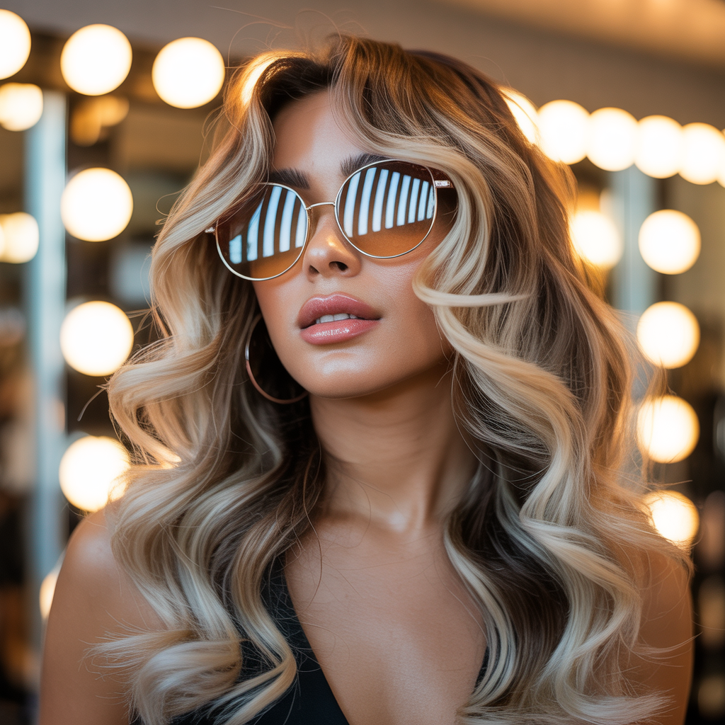 blonde highlights