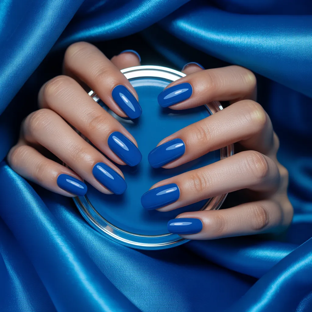 blue nails