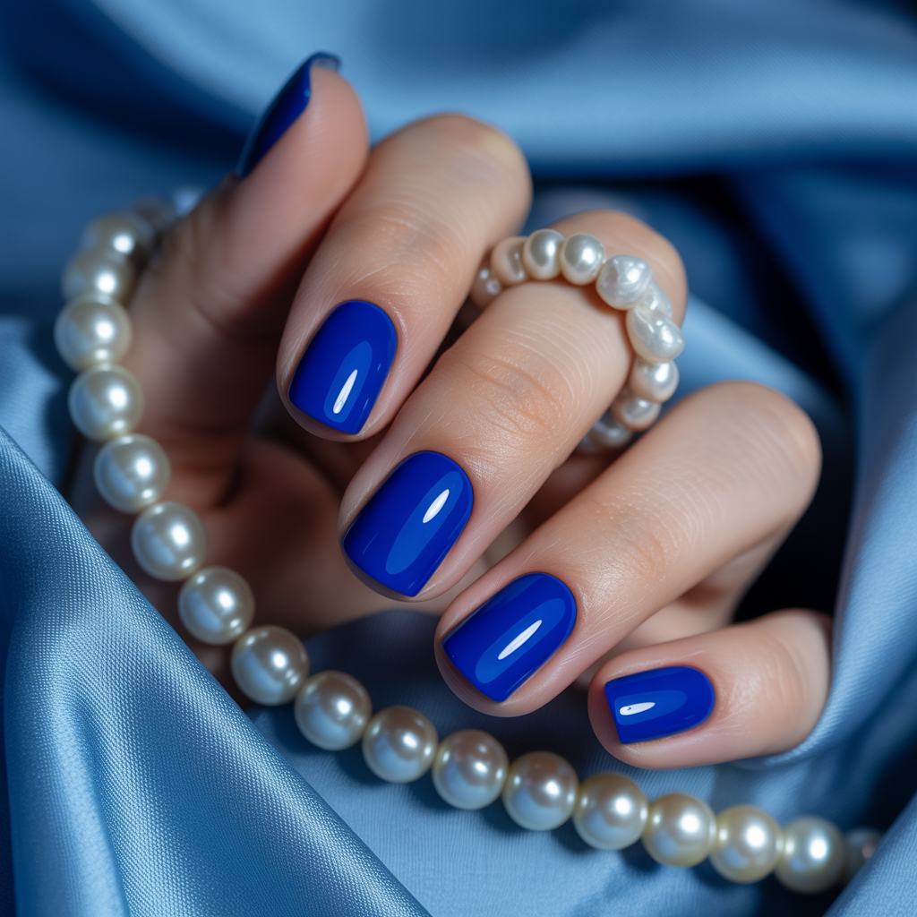 blue nails