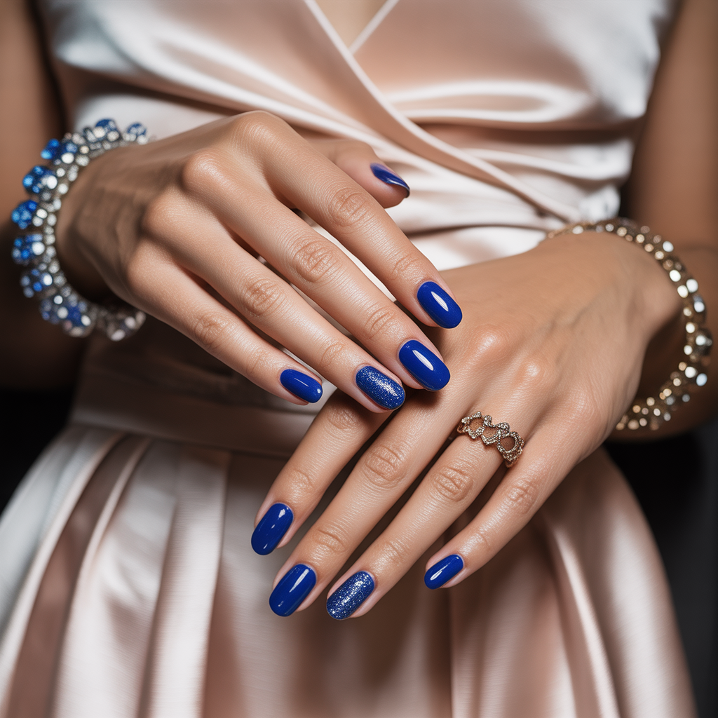 blue nails