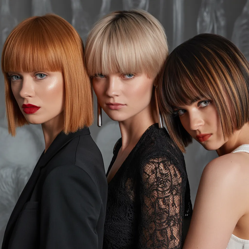 blunt shoulder length cuts