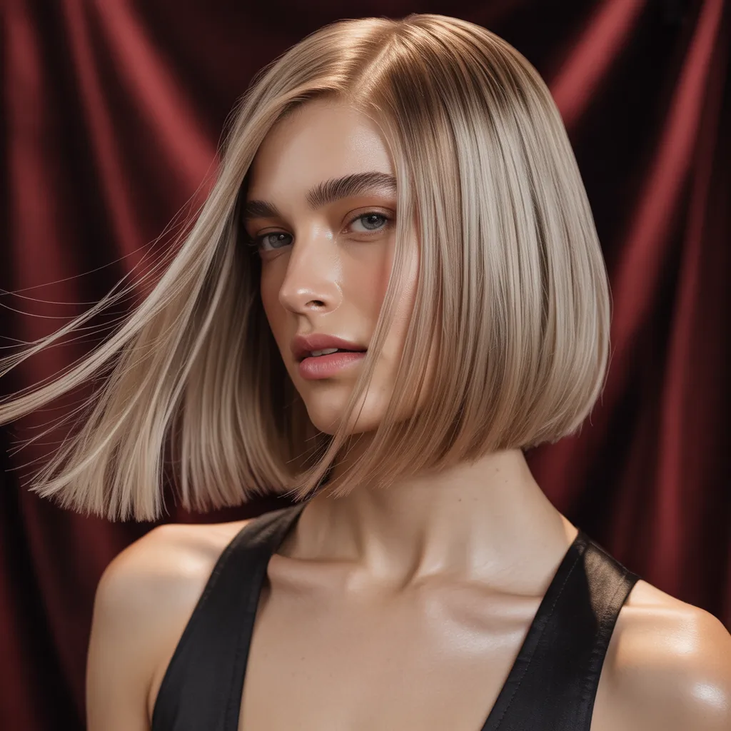 blunt shoulder length cuts