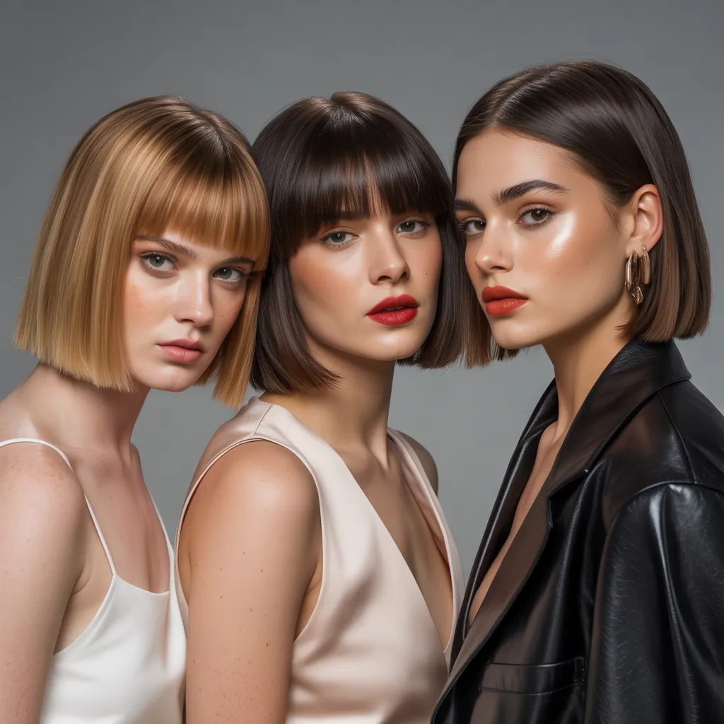 blunt shoulder length cuts