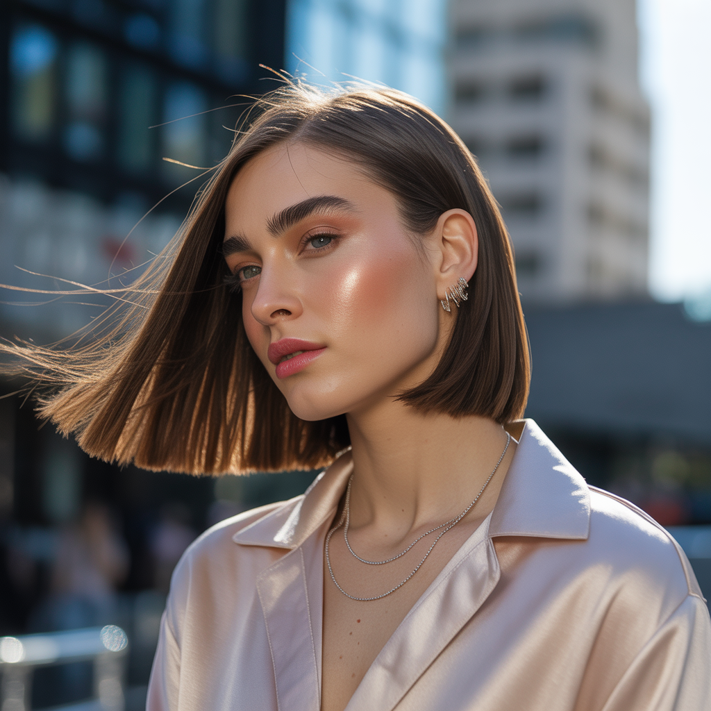 blunt shoulder length cuts