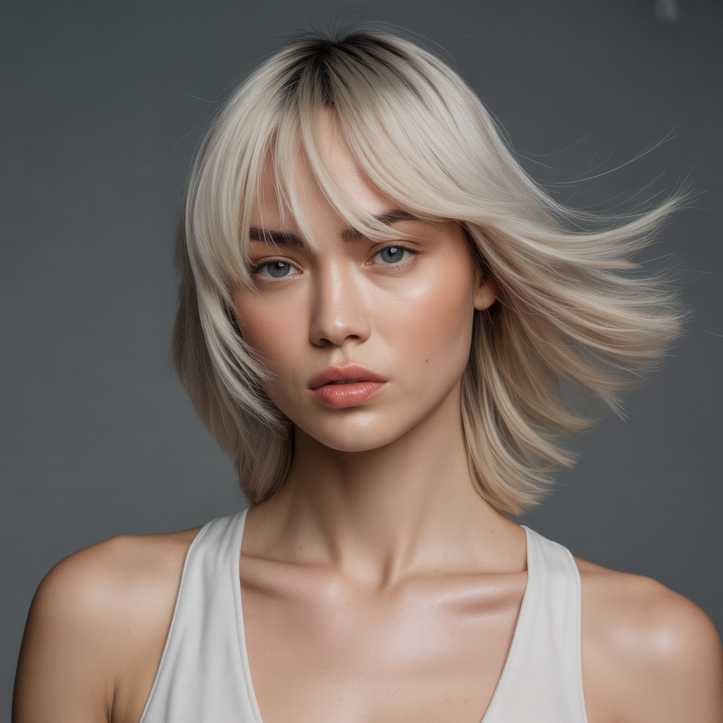 blunt shoulder length cuts