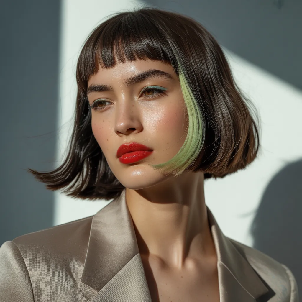 blunt shoulder length cuts