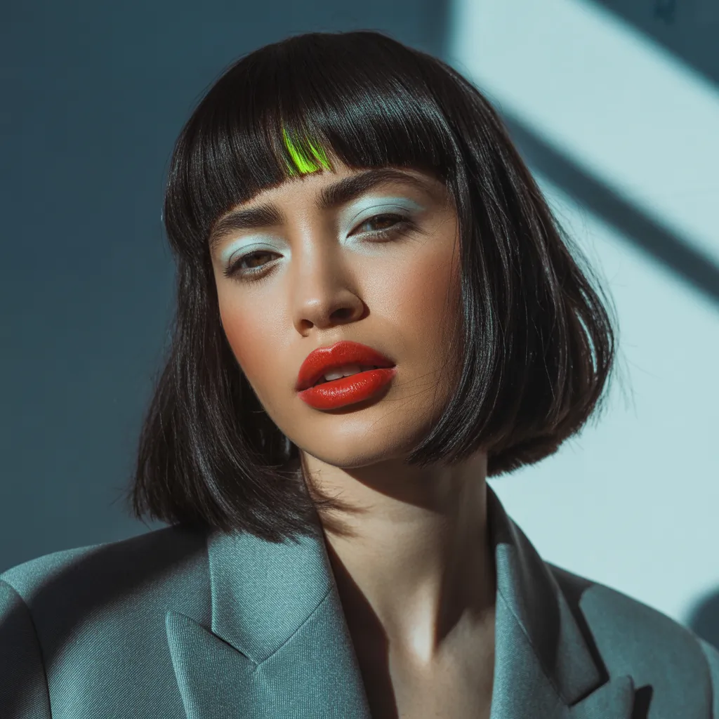 blunt shoulder length cuts