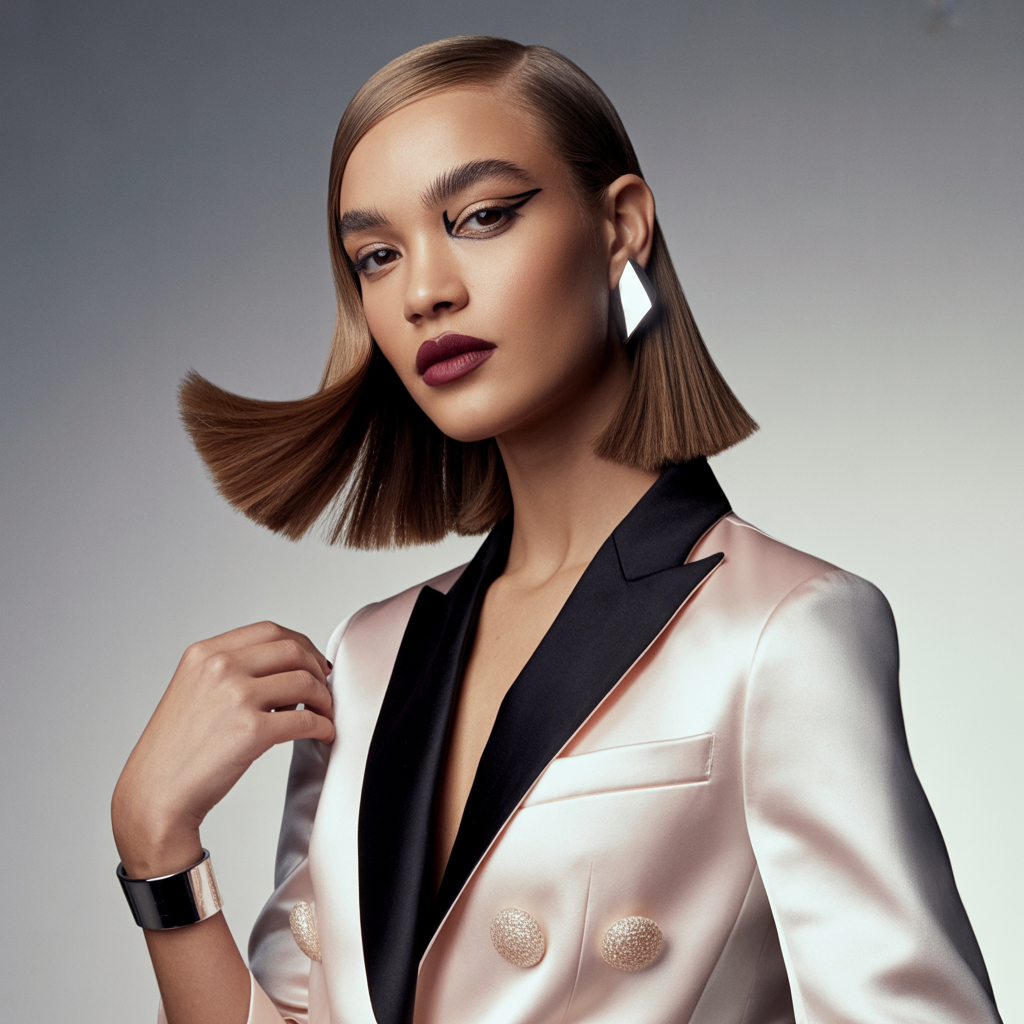 blunt shoulder length cuts