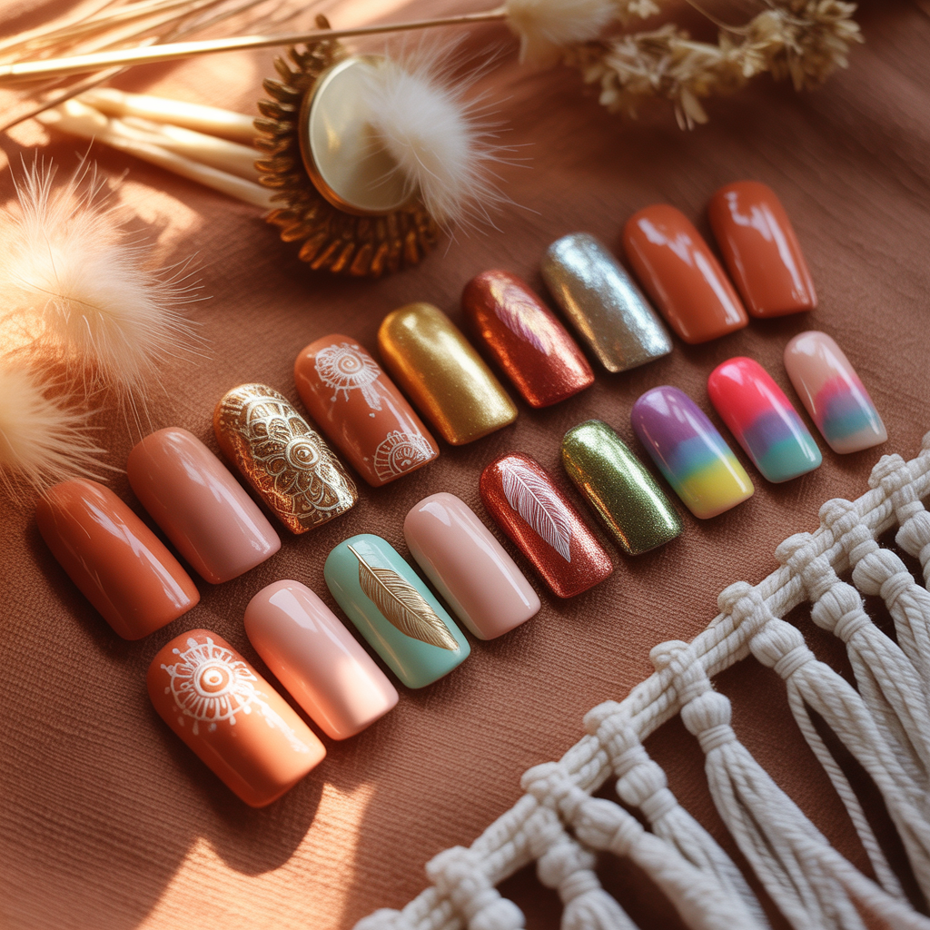 boho nails