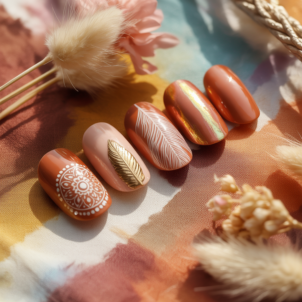 boho nails