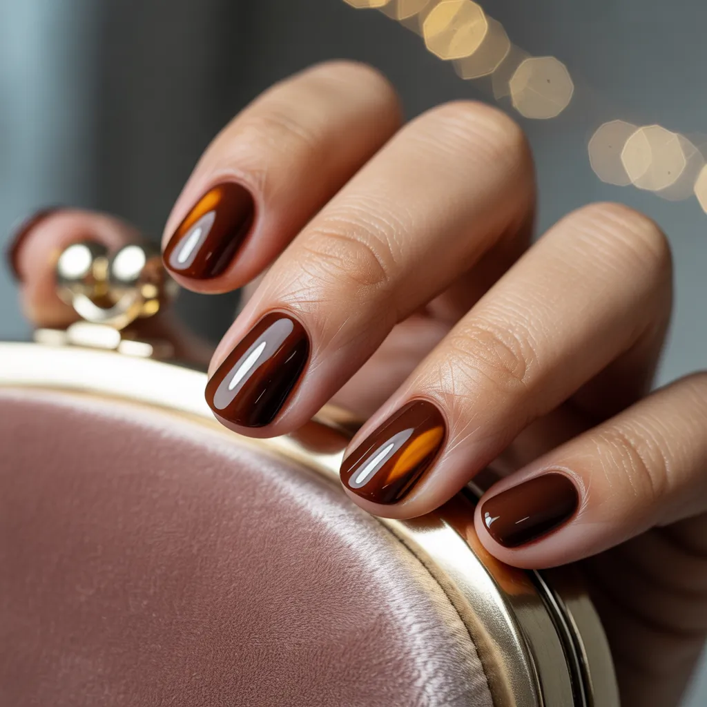 brown nails