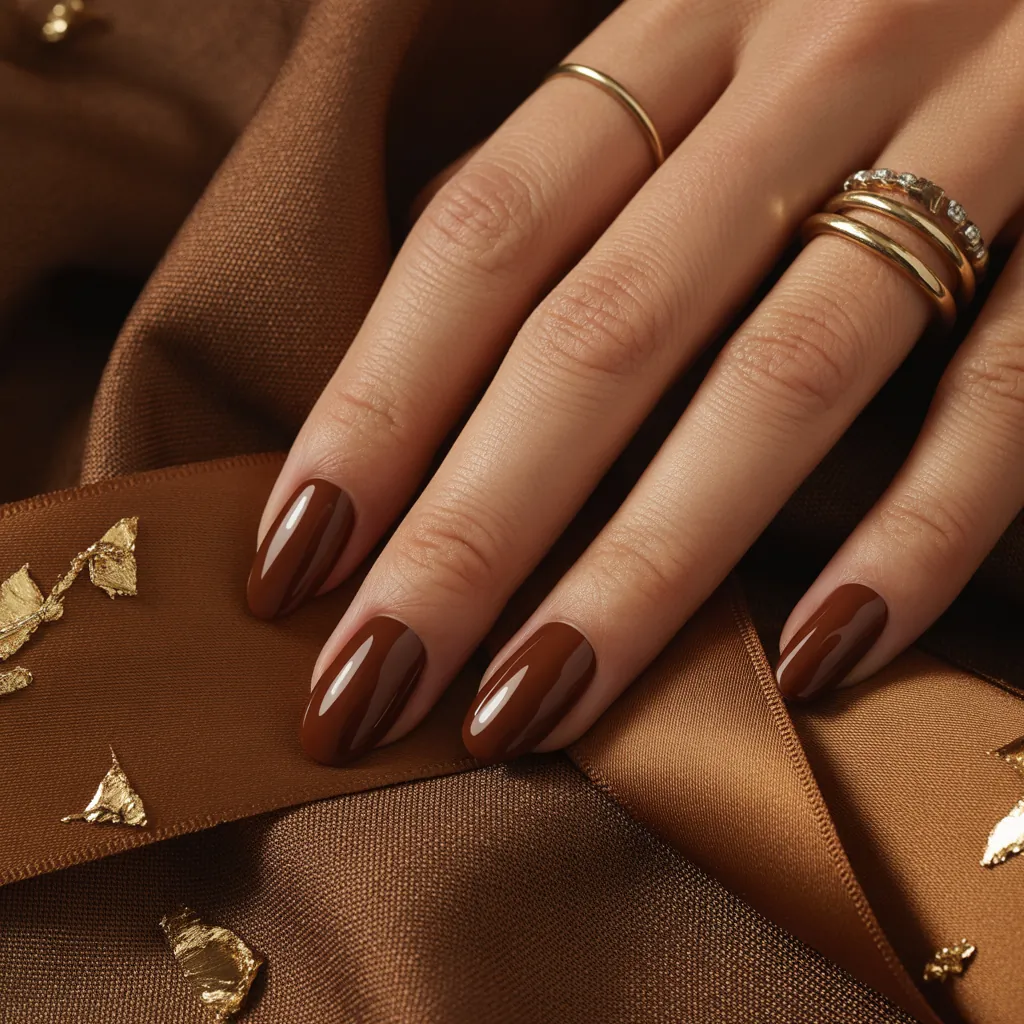 brown nails