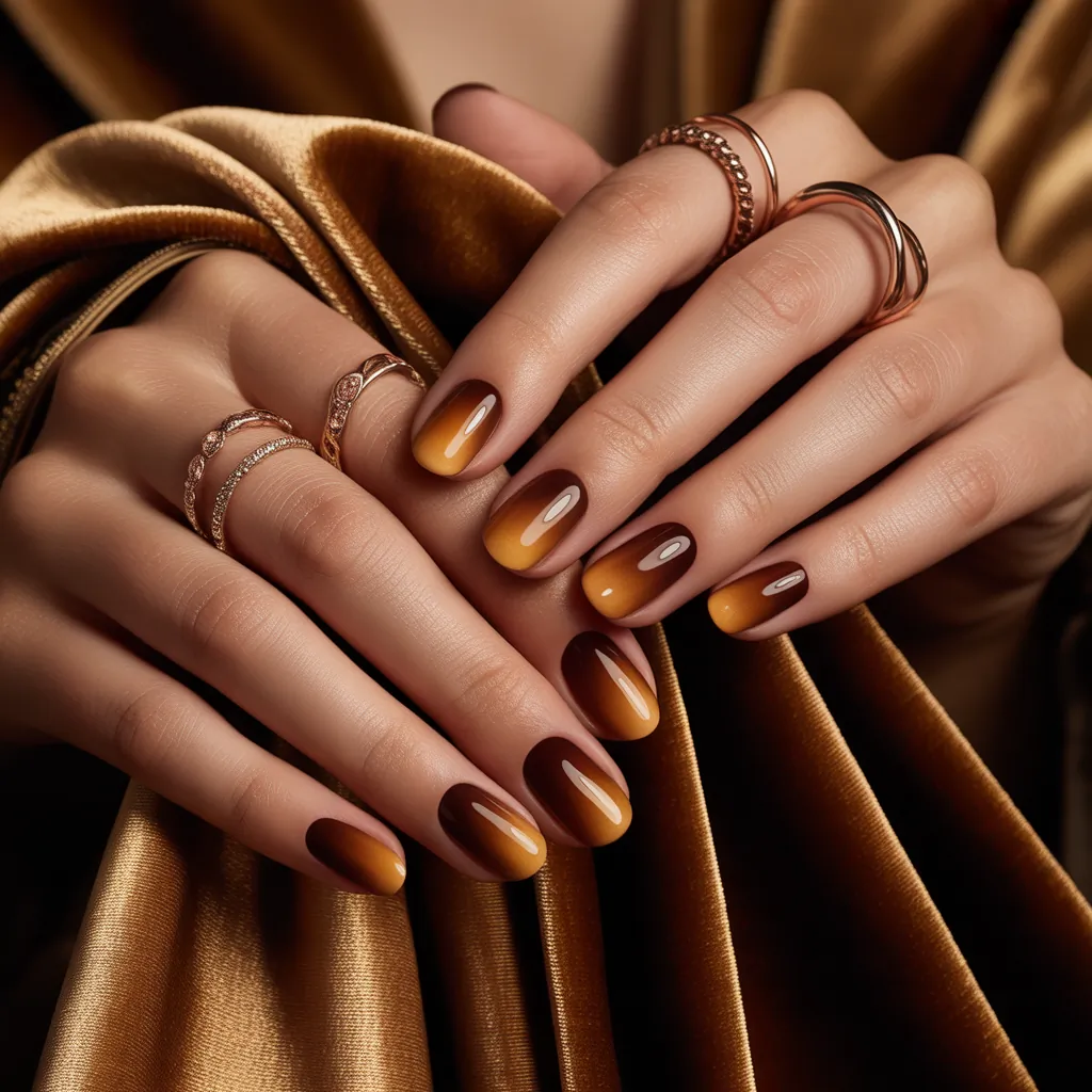 brown nails