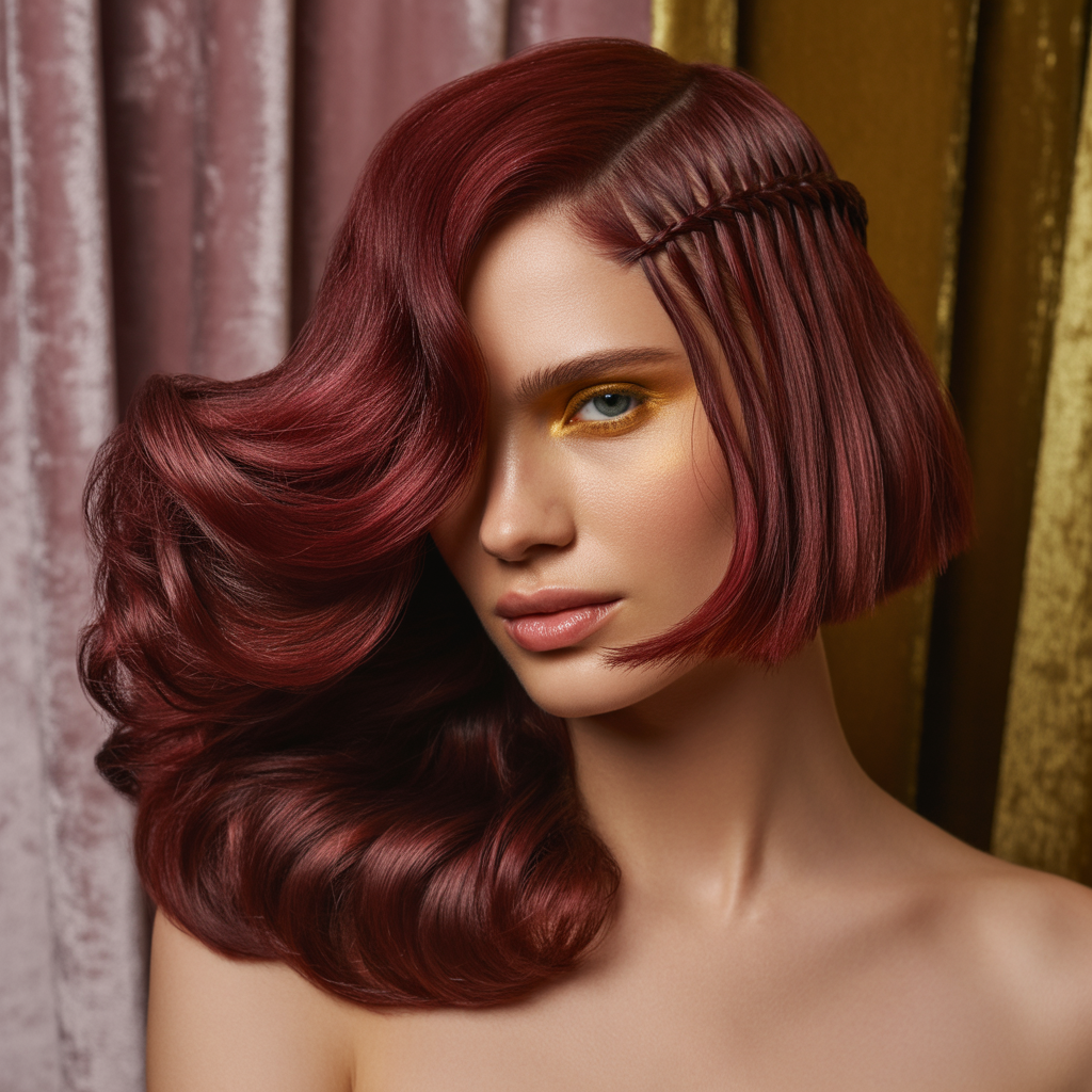 burgundy hair styles
