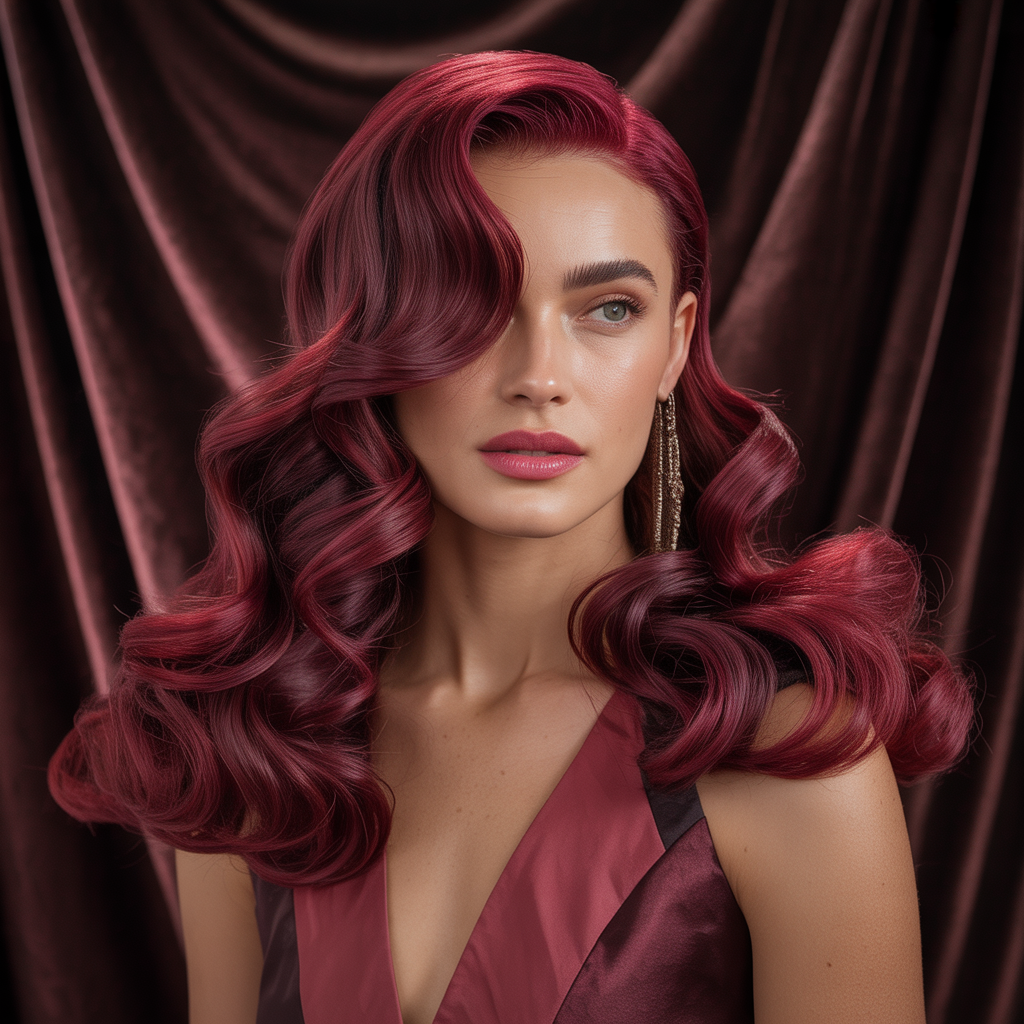 burgundy hair styles