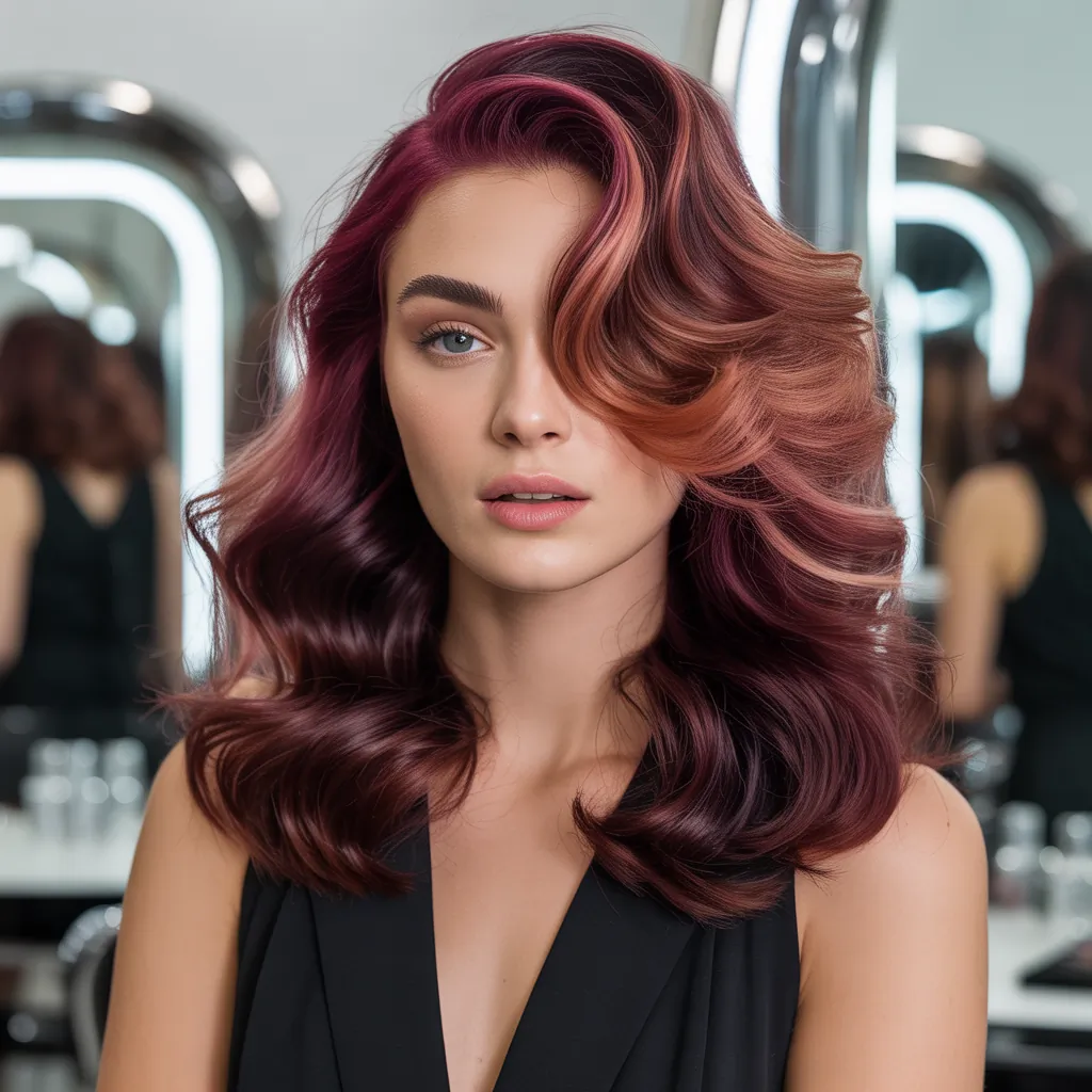 burgundy hair styles