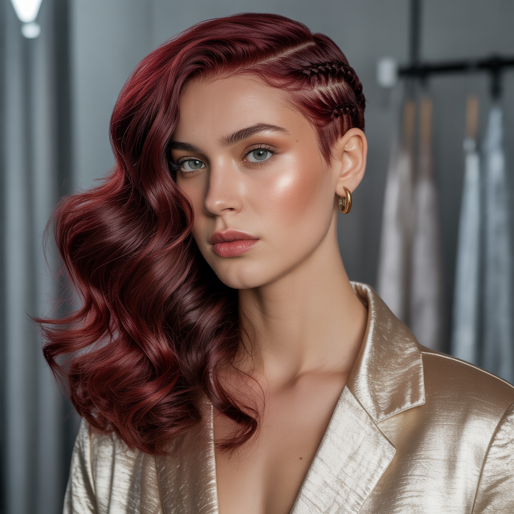 burgundy hair styles