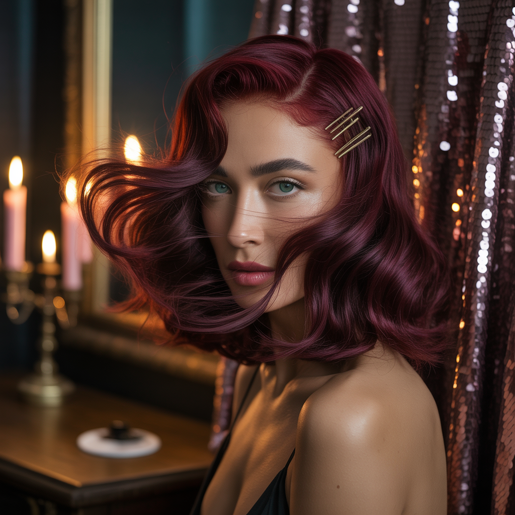 burgundy hair styles