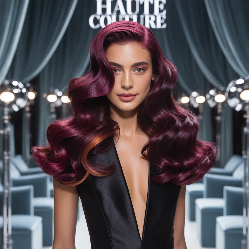 burgundy hair styles