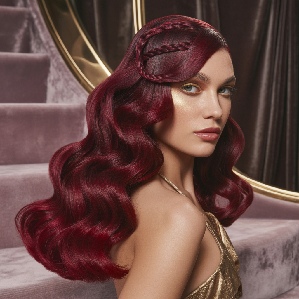 burgundy hair styles