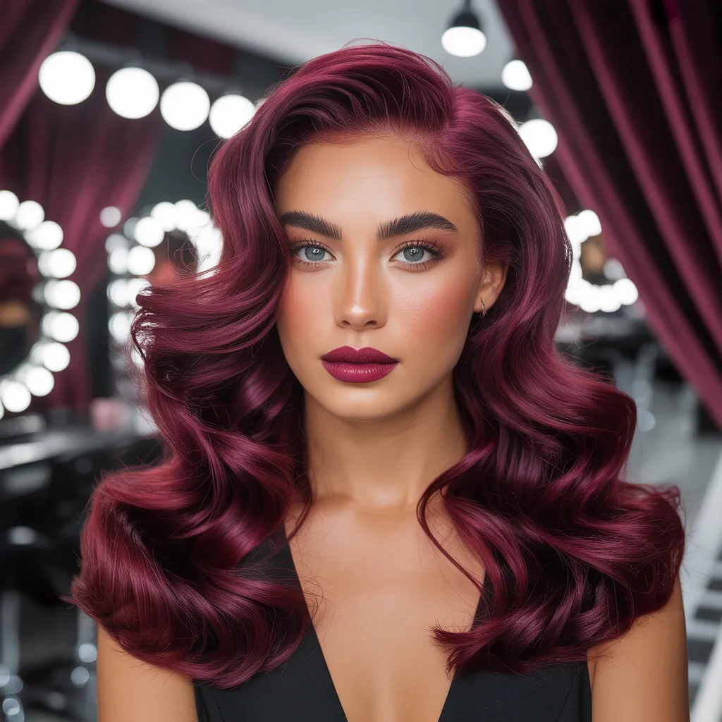 burgundy hair styles