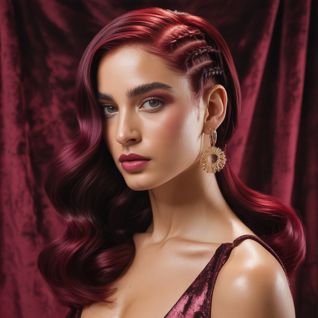 burgundy hair styles