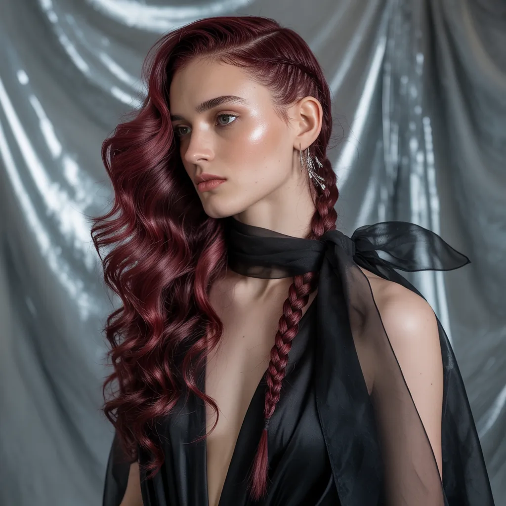 burgundy hair styles