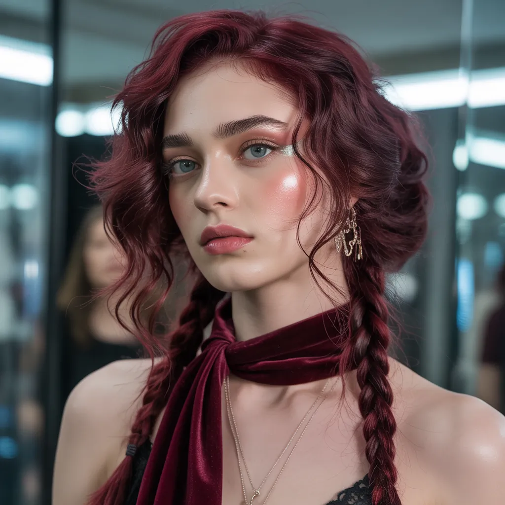 burgundy hair styles