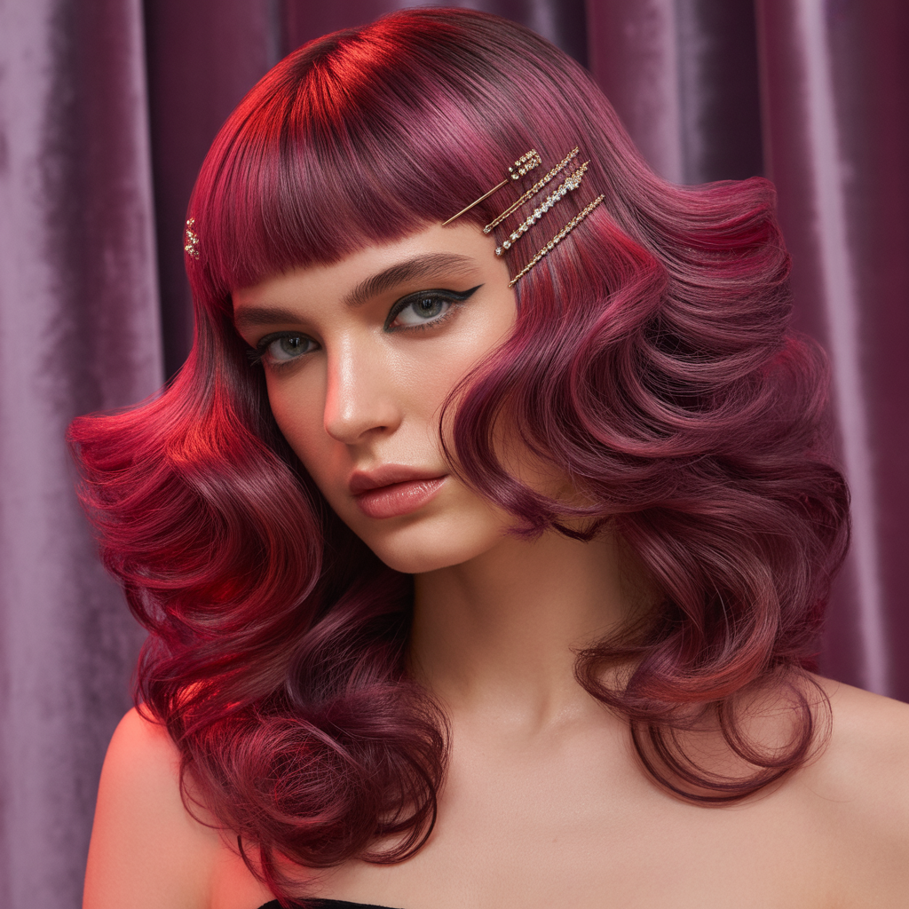 burgundy hair styles