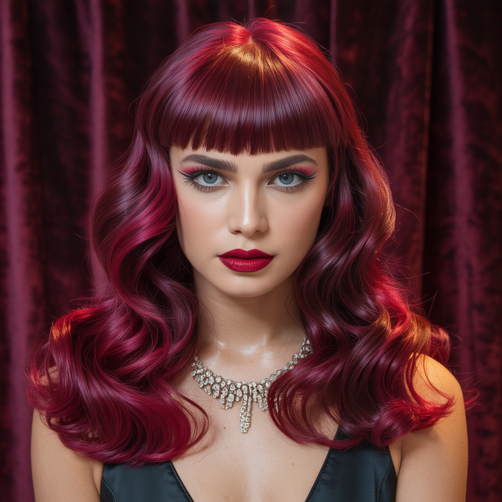 burgundy hair styles