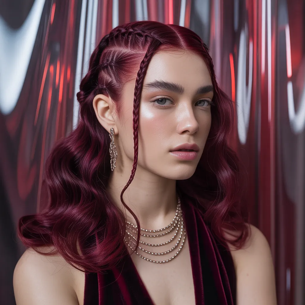 burgundy hair styles