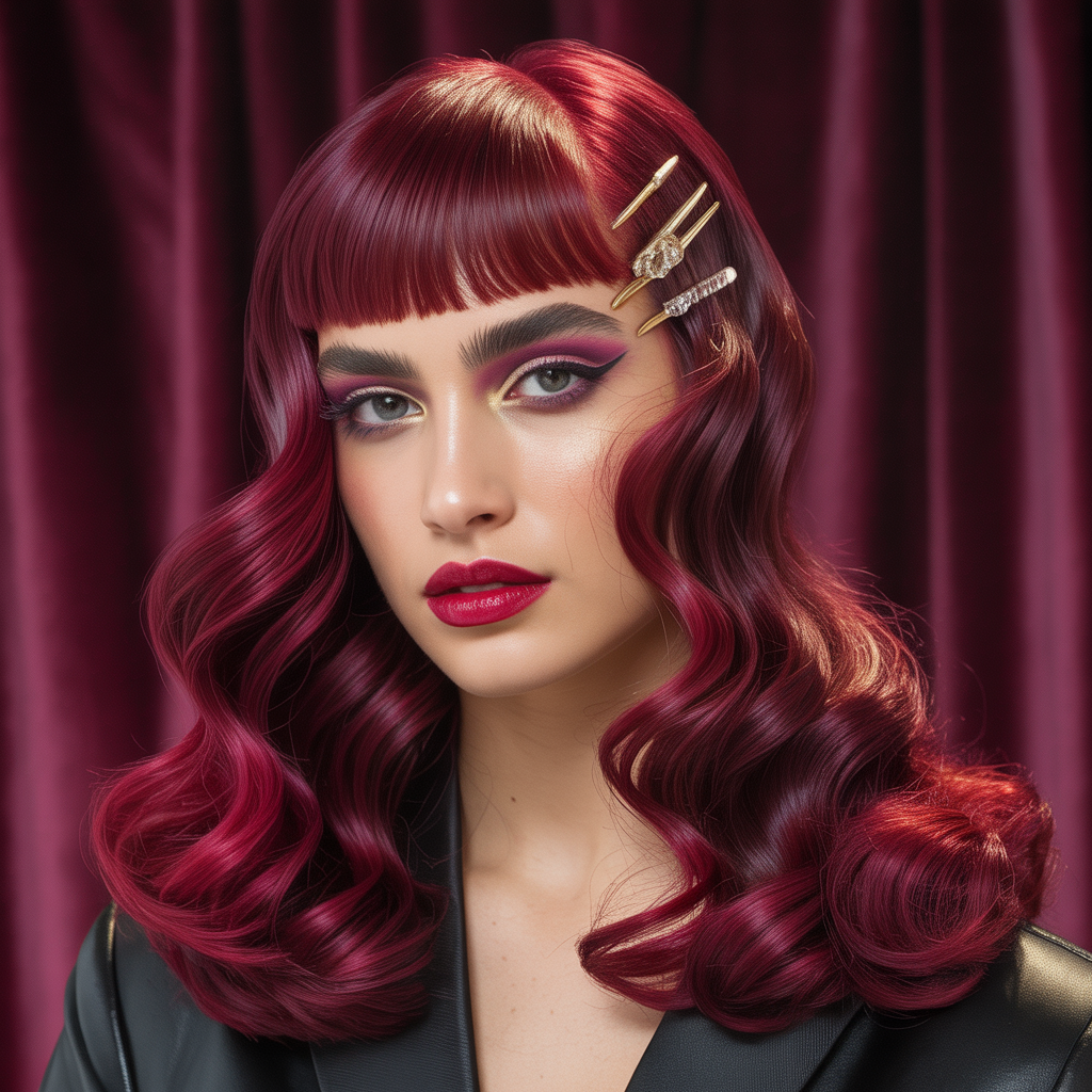 burgundy hair styles