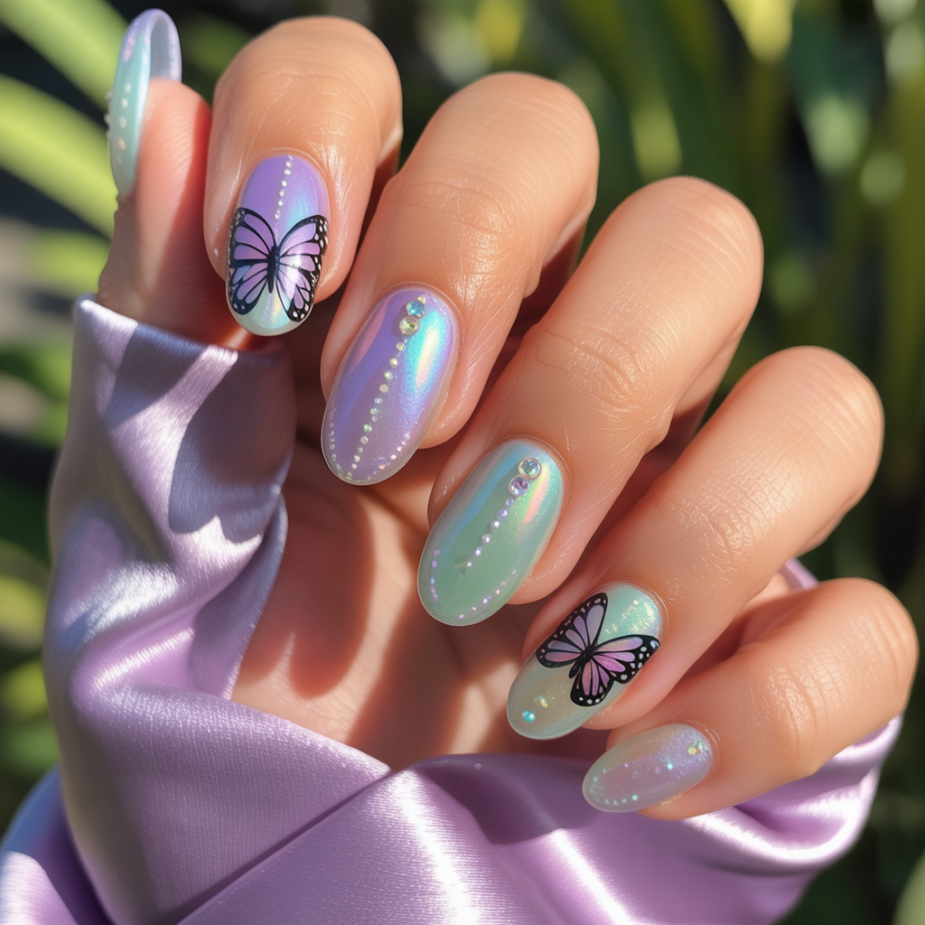 butterfly nails